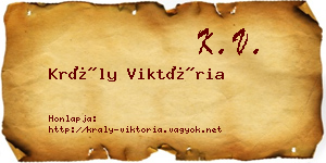 Krály Viktória névjegykártya