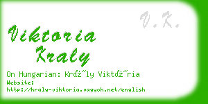 viktoria kraly business card